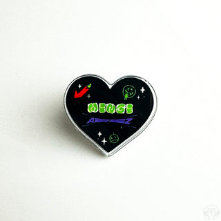 Ateez Bias Heart Acrylic Pins