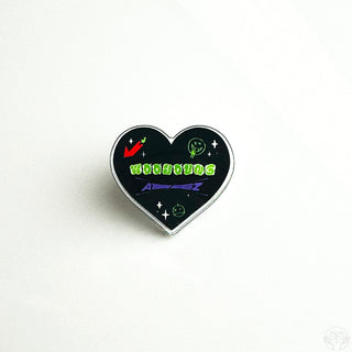 Ateez Bias Heart Acrylic Pins