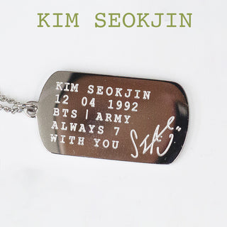 Army Dog Tag Necklace