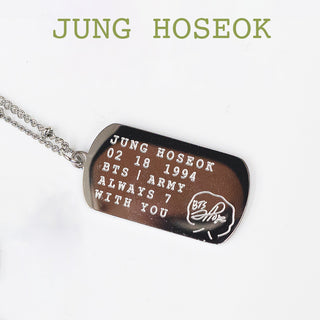 Army Dog Tag Necklace