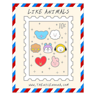 [Preorder] Postcards From Arirang Stamp Enamel Pins