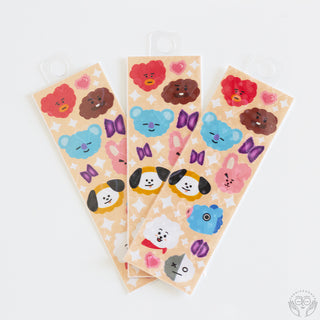 Cloudy Bt21 Deco Sticker Sheet