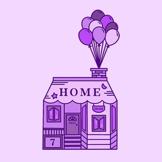 BTS Home Sticker Purple