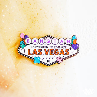 BTS Permission to Dance Vegas Concert Enamel Pins